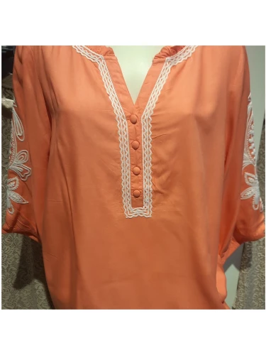 ZHENZI GARA BLOUSE 743 KORAAL