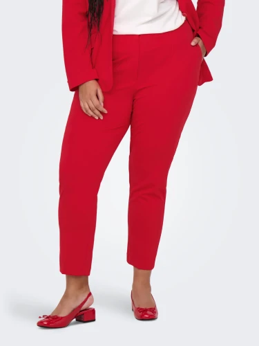 ONLY CARMAKOMA CARRENA BROEK ROOD