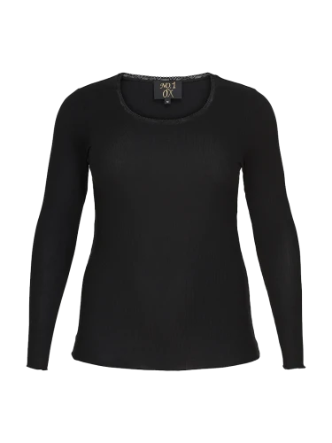 NO 1 BY OX LONG SLEEVE NO 61718 ZWART OF WIT LANGE MOUW.