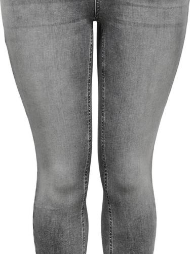 Only Carmakoma willy regular skinny ankle jeans grey denim.