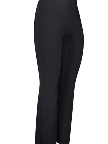 Plus Basic pants flair black zwart.