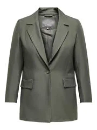 ONLY CARMAKOMA CARTHEA BLAZER GROEN.