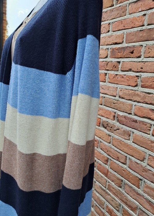 Only Carmakoma caratija vest blauw zand.